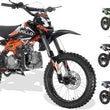 Load image into Gallery viewer, HHH 125cc Apollo Dirt Bike AGB 37 Pit Bike Adults Dirt Pit Bike 125 Dirtbike DB37 Dirt Pitbike, Big 17"/14" Tires