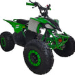 Load image into Gallery viewer, Green and black off-road all-terrain vehicle with large tires and a rugged design.