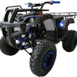 Load image into Gallery viewer, HHH 200cc ATV Adult Big Utility ATV with Automatic Transmission with Reverse, LED Headlight, Big 23"/22" Wheels CT-200-1 Blue Color