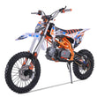 Load image into Gallery viewer, Off-road dirt bike with orange, blue, and white body design, featuring number 27 on panels.