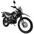 Load image into Gallery viewer, Black and gray dual-sport motorcycle with 250cc engine and off-road tires.