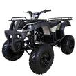 Load image into Gallery viewer, Black all-terrain vehicle with rugged tires and camouflage-patterned seat.