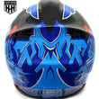 Load image into Gallery viewer, HHH DOT Youth & Kids Helmet for Dirtbike ATV w/VISOR-Blue-Black-USA