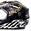 Load image into Gallery viewer, Black and white motocross helmet with abstract design and Hard Head Helmets logo.