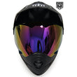 Load image into Gallery viewer, HHH DOT Youth & Kids Helmet for Dirtbike ATV w/VISOR-Matte Black-USA