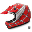 Load image into Gallery viewer, HHH DOT Youth & Kids Helmet for Dirtbike ATV w/VISOR-Red-Net-USA