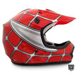 Load image into Gallery viewer, HHH DOT Youth & Kids Helmet for Dirtbike ATV w/VISOR-Red-Net-USA