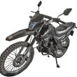 Load image into Gallery viewer, Black Hawk off-road motorcycle with knobby tires and sleek design for adventure riding.