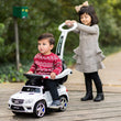 Load image into Gallery viewer, Ride On Cars Baby Mercedes 4 in 1 Push Car Stroller w/ LED Lights, White (2 Pack)