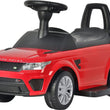 Load image into Gallery viewer, Red children's ride-on toy car styled like a Range Rover with black seat and steering wheel.