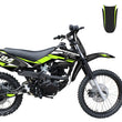 Load image into Gallery viewer, Black and green off-road dirt bike with number 94, featuring Viper branding and knobby tires, designed for motocross and trail riding.