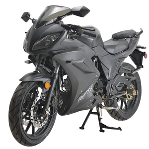 125cc Motorcycle Adults Gas Powered Bike Manual Transmission,17” Wheels