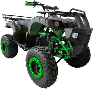 200 ATV Quad 4 Wheeler Utility ATV Full Size ATV Adult ATVs Big Youth ATVs | Green ATV