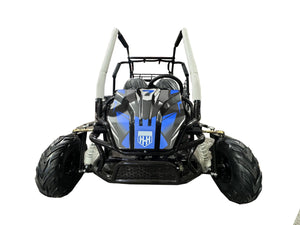 HHH 2-Seater Go Kart 200cc Full Suspension Pull Start 4-Stroke-Blue