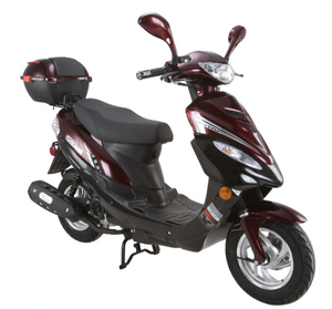 HHH Scooter Vitacci Solana 49cc / 50cc Scooter Automatic Street Legal Scooter Moped  with Matching Trunk ( CARB Approved for California )