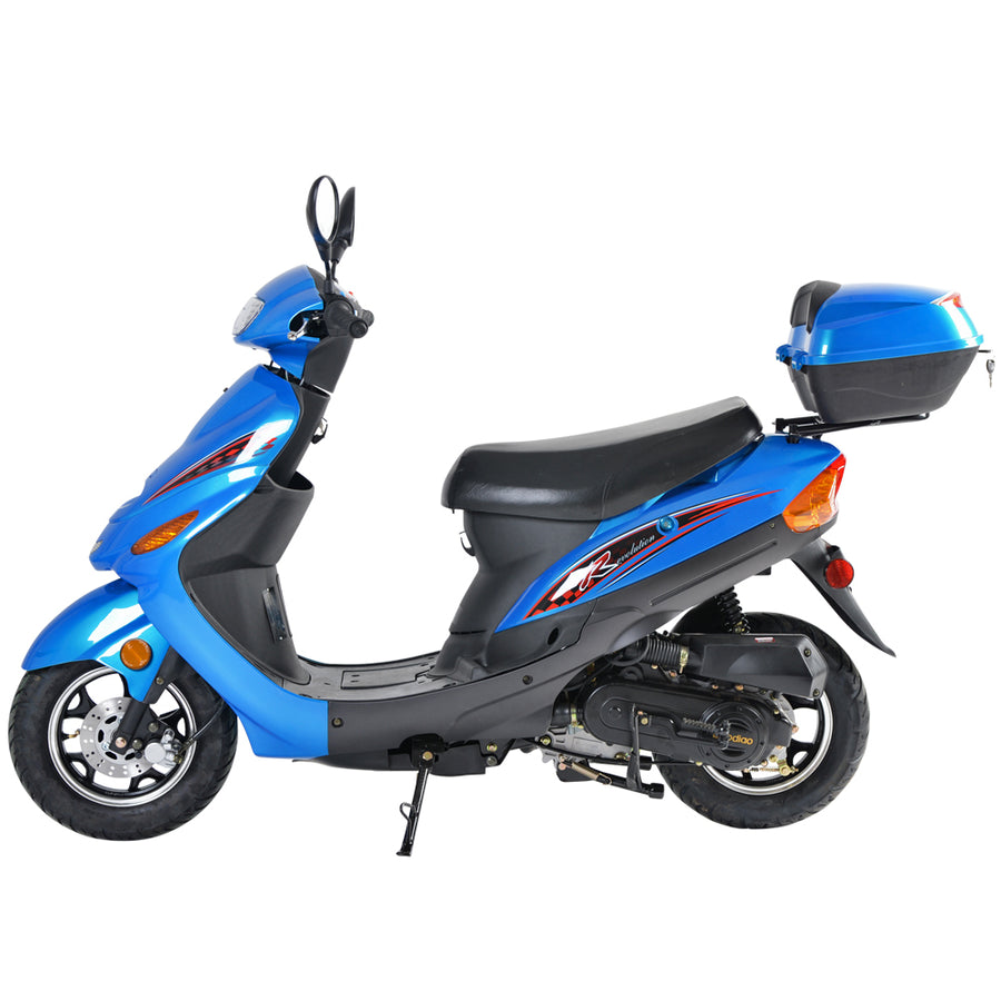 50cc Street legal Fully Automatic Scooter Moped Matching Trunk | Free Shipping