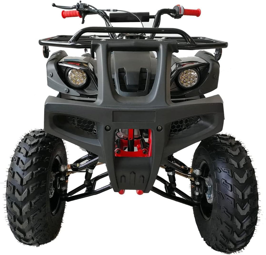 HHH 200cc ATV Adult Big Utility ATV with Automatic Transmission with Reverse, LED Headlight, Big 23"/22" Wheels CT-200-1 Blue Color