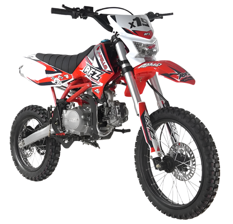 HHH 125cc Apollo X19 RFZ Adult Gas Dirt Pitbike with Headlight