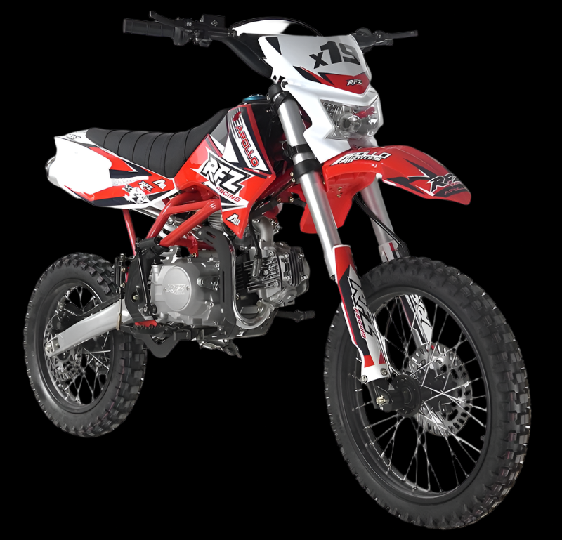 HHH 125cc Apollo X19 RFZ Adult Gas Dirt Pitbike with Headlight