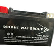 Load image into Gallery viewer, Bright Way Group 15V 7Ah - YTX7A-BS(FA) Battery for 50cc, and 150cc scooter
