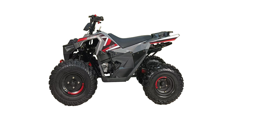 HHH 125cc Premium Sporty Edition ATV |125cc Gas Powered Youth Quad | Fully Automatic with Reverse | 4-Stroke Air-Cooled Engine | Electric Start with Big Tires 19"/18".