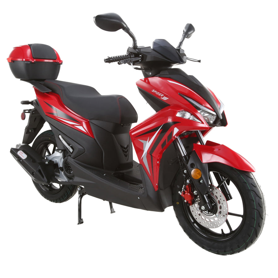 Clash 200-EFI Spider 200cc Moped Scooter Gas & Electric Adult Scooter