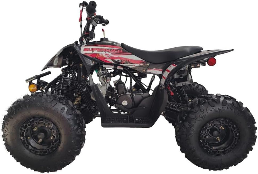 125cc Fully Automatic Youth ATV Gas Quad W/Reverse Big Tires 19"/18"