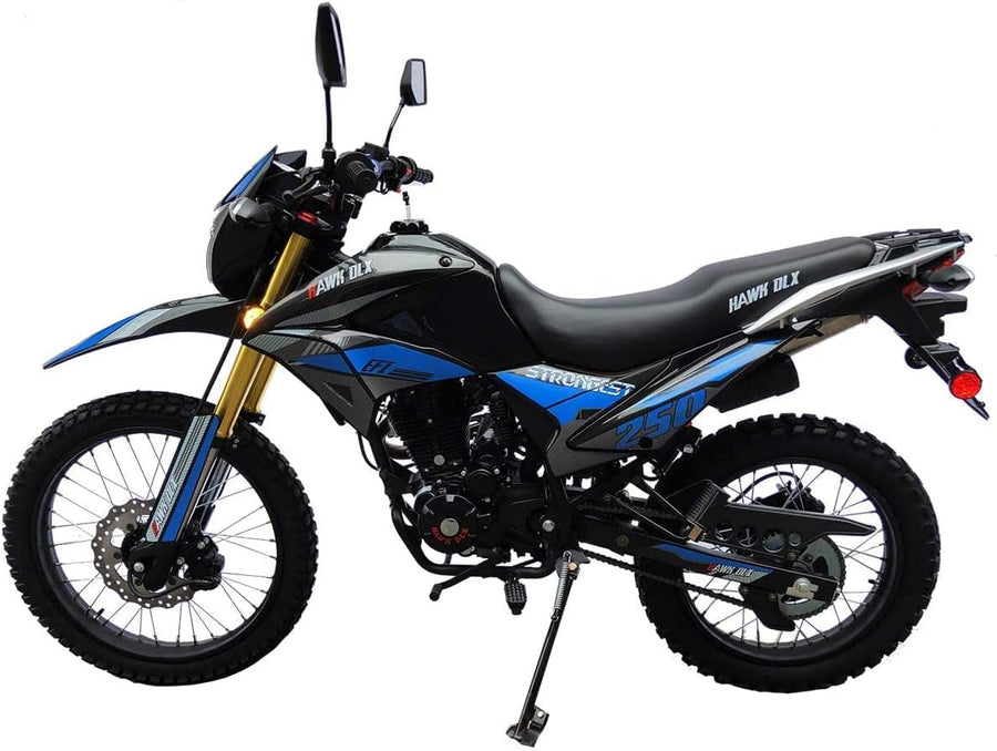 HHH Hawk Deluxe Enduro 250cc EFI 6 Speed Transmission Street Bike Motorcycle