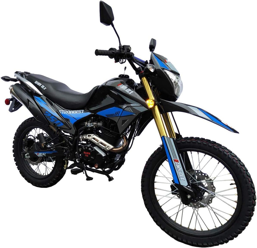 HHH Hawk Deluxe Enduro 250cc EFI 6 Speed Transmission Street Bike Motorcycle