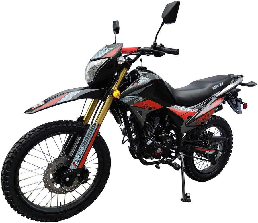 HHH Hawk Deluxe Enduro 250cc EFI 6 Speed Transmission Street Bike Motorcycle