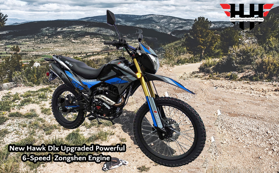 HHH Hawk Deluxe Enduro 250cc EFI 6 Speed Transmission Street Bike Motorcycle