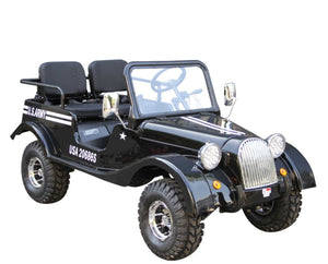 Vitacci classic Jeep GR5 125cc Go kart | 3-Speed w/Reverse | Chrome Rims