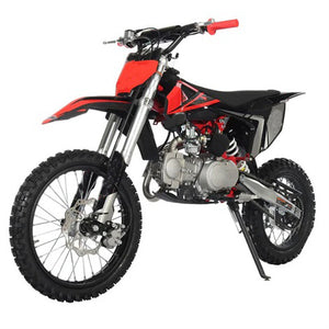 MR-22 4-Speed 125cc Dirt Bike Manual Transmission Kick Start Big 17"/14" Tires |