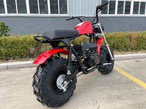 HHH Vitacci Mudstar 200 Offroad Super Bike Motorcycle 200cc Trail Bike MX Street for Youth and Adults Pull Start Engine Wide Tires Motorcycle Powersport