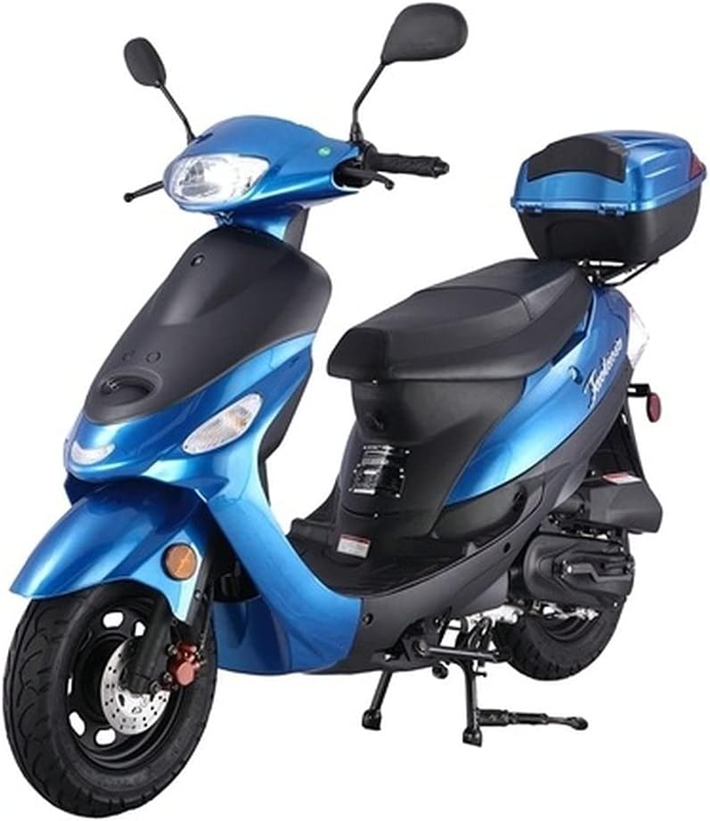 HHH Street Scooter Fully Automatic for youth and adults MP50-02 49cc Gas Scooter Moped With Matching trunk-Sporty