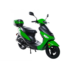 HHH Street Scooter Fully Automatic for youth and adults MP50-02 49cc Gas Scooter Moped With Matching trunk-Sporty