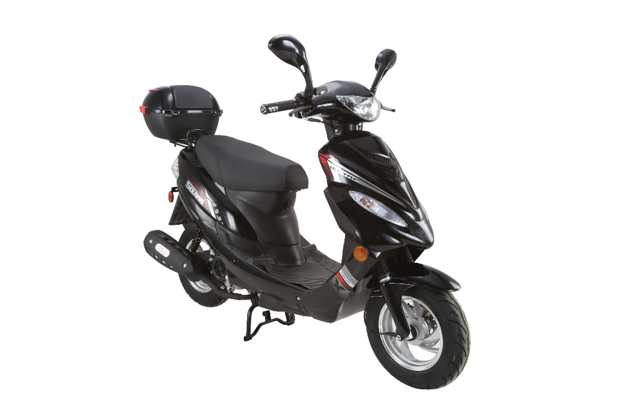 HHH Solana 49cc Moped Scooter – w/ Trunk | Enjoy Free Shipping on Us! HHH Solana 49cc Moped Scooter – w/ Trunk | Enjoy Free Shipping on Us!