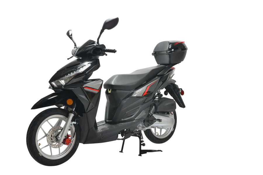 HHH SPIDER 200 EFI Scooter Fuel Injected Gas Scooter with Matching Trunk | California Approved