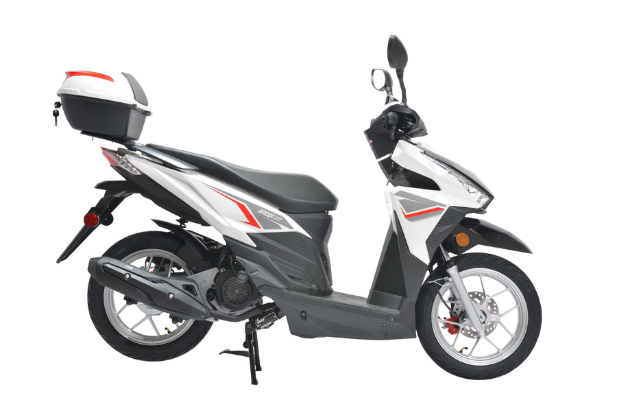 HHH SPIDER 200 EFI Scooter Fuel Injected Gas Scooter with Matching Trunk | California Approved