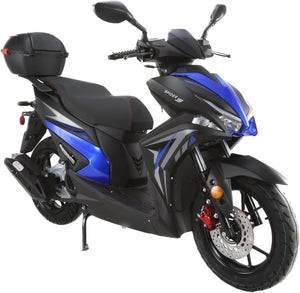 HHH Spider 200 EFI Scooter Clash 200cc EFI Deluxe Gas Powered Street 200cc Scooter Moped for Adults