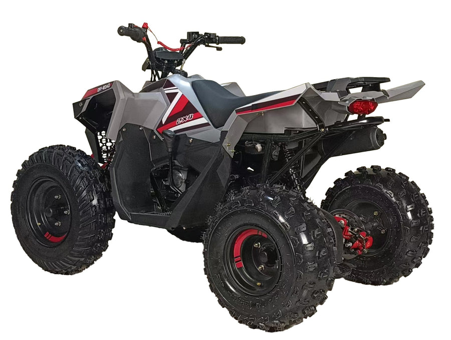 HHH 125cc Premium Sporty Edition ATV |125cc Gas Powered Youth Quad | Fully Automatic with Reverse | 4-Stroke Air-Cooled Engine | Electric Start with Big Tires 19"/18".