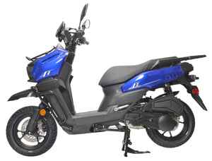 HHH Tank 150 Moped Gas Scooter 150cc Motorcycle Automatic Adult Bike with 12" Aluminum Wheels