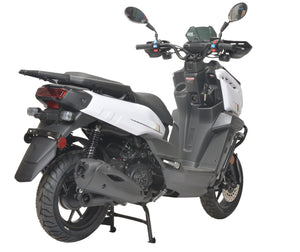 HHH Tank 150 Moped Gas Scooter 150cc Motorcycle Automatic Adult Bike with 12" Aluminum Wheels