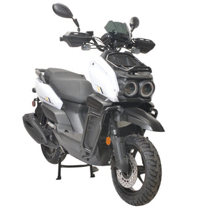 HHH Tank 150 Moped Gas Scooter 150cc Motorcycle Automatic Adult Bike with 12" Aluminum Wheels