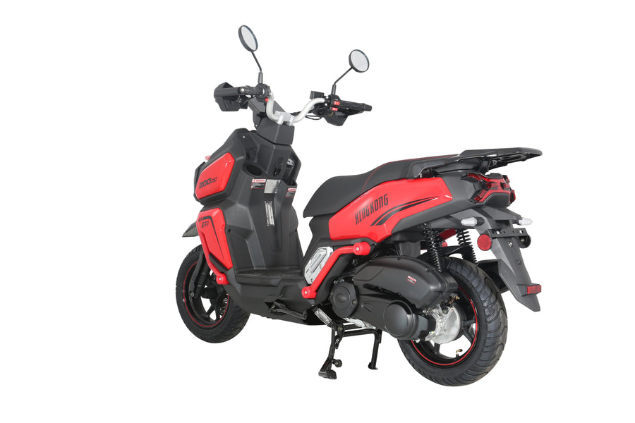 New Limited Edition HHH Tank 200 King Kong Scooter – EFI Fuel Injected with Digital LCD Speedometer Street Moped, California Approved