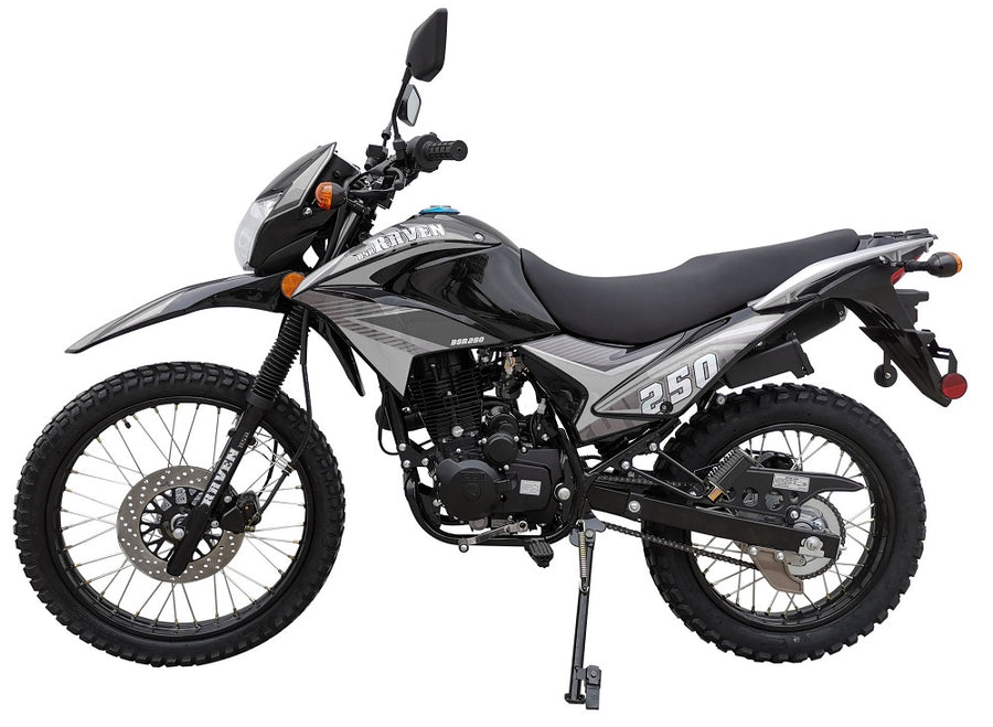 HHH 250cc Scooter Dirt Bike Vitacci Raven XL 250 Enduro Street 250cc Motorcycle Dual Sports Enduro Bike