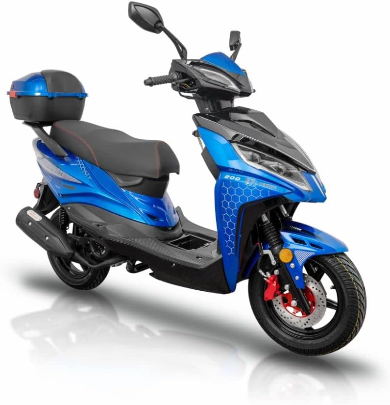 Vitacci Force 200 EFI Street Scooter Moped Adult Motorcycle Deluxe Motorscooter for Adults and Youth