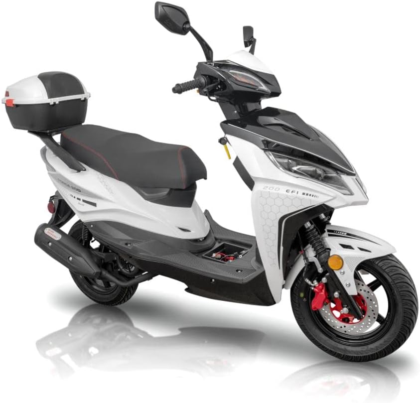 Vitacci Force 200 EFI Street Scooter Moped Adult Motorcycle Deluxe Motorscooter for Adults and Youth