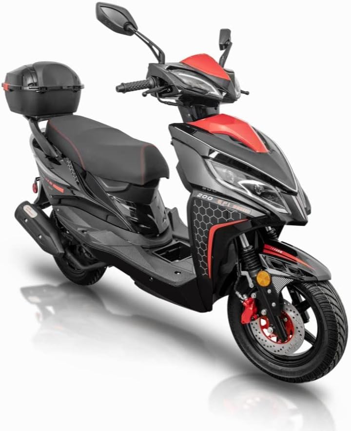 Vitacci Force 200 EFI Street Scooter Moped Adult Motorcycle Deluxe Motorscooter for Adults and Youth