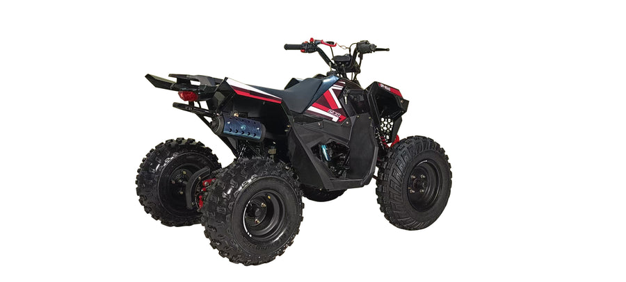HHH 125cc Premium Sporty Edition ATV |125cc Gas Powered Youth Quad | Fully Automatic with Reverse | 4-Stroke Air-Cooled Engine | Electric Start with Big Tires 19"/18".